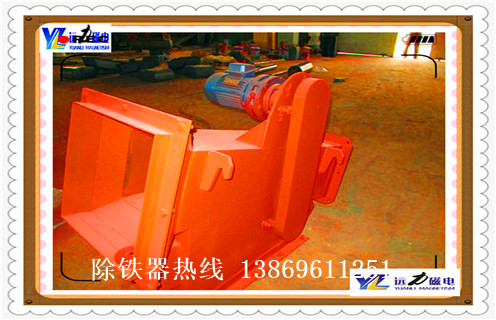 管道式粉料永磁除鐵器，廣東管道式粉料永磁除鐵器價格_遠(yuǎn)力廣東管道式粉料永磁除鐵器12000高斯_可定制工作原理_安裝示意圖
