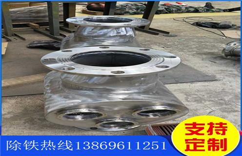 管道永磁除鐵器，成都管道永磁式除鐵器_成都管道永磁式除鐵器的動畫通過量計算應(yīng)用安裝示意圖型12000高斯_可定制工作原理