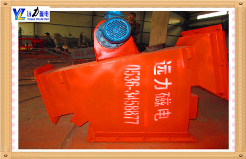 管道自卸式除鐵器，陜西管道式自卸式除鐵器_遠(yuǎn)力陜西管道式自卸式除鐵器12000高斯 可定制工作原理_安裝示意圖
